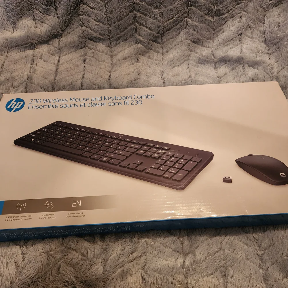 HP 230 Wireless Keyboard & Mouse Combo Black | 2.4GHz USB Receiver PC Laptop